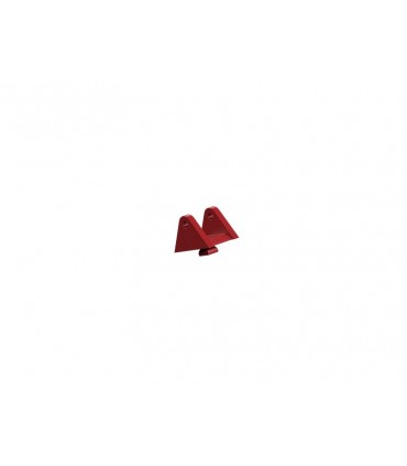 Articulación tipo mandibula para enganch, rojo