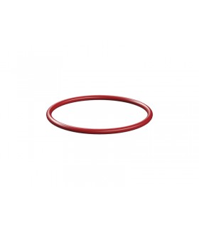 Banda de hule circular, rojo
