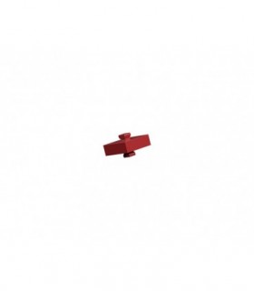 Bloque de construcción 5 con 2 chaveta, rojo