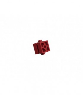 Bloque de construcción 15 con perforación, rojo