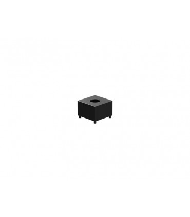 Capuchón con orificio circular, hole 6,0, negro