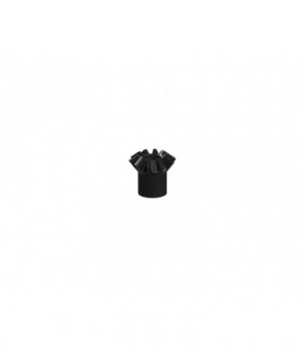 Engranaje cónico con camisa dientes, negro