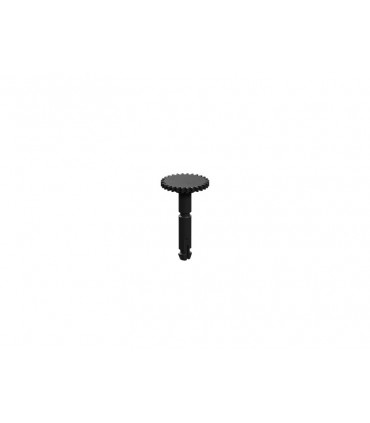 Flecha con Engranaje cónico para moto reductor 28 dientes, negro