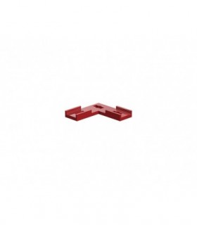 Junta plana de conexión en forma de L, rojo