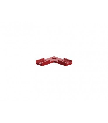 Junta plana de conexión en forma de L, rojo