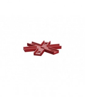 Junta plana de conexión en forma de estrella, rojo