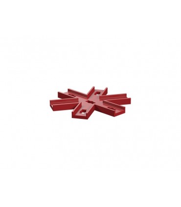 Junta plana de conexión en forma de estrella, rojo