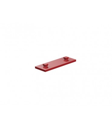 Panel de construcción 15x45 con 2x2 chavetas, rojo