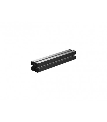 Perfil de aluminio extruido con ranuras 90, plateado