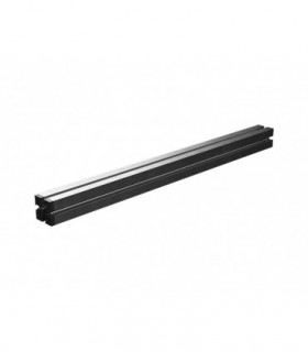 Perfil de aluminio extruido con ranuras 210, plateado