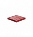 Placa base de construcción 45x45, rojo