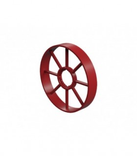 Rueda de rayos, rojo