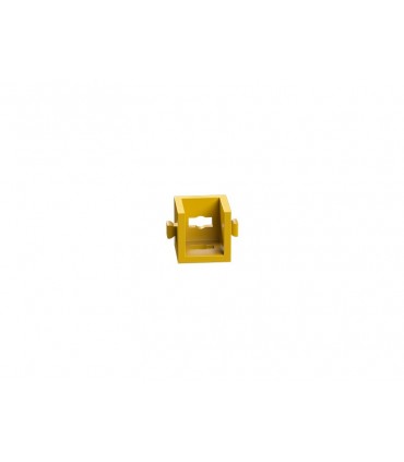 Viga angular 15 con 2 chavetas, amarillo